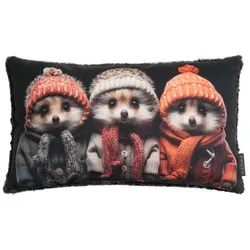 MAGMA Kissen Crazy Igel 30 x 50 cm Polyester Bunt