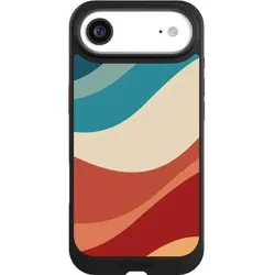 Nivocase Hülle für Apple iPhone Air Handyhülle NIVOcore Case Schwarz Farbe Farbverlauf Welle (Apple iPhone Air), Smartphone Hülle, Schwarz