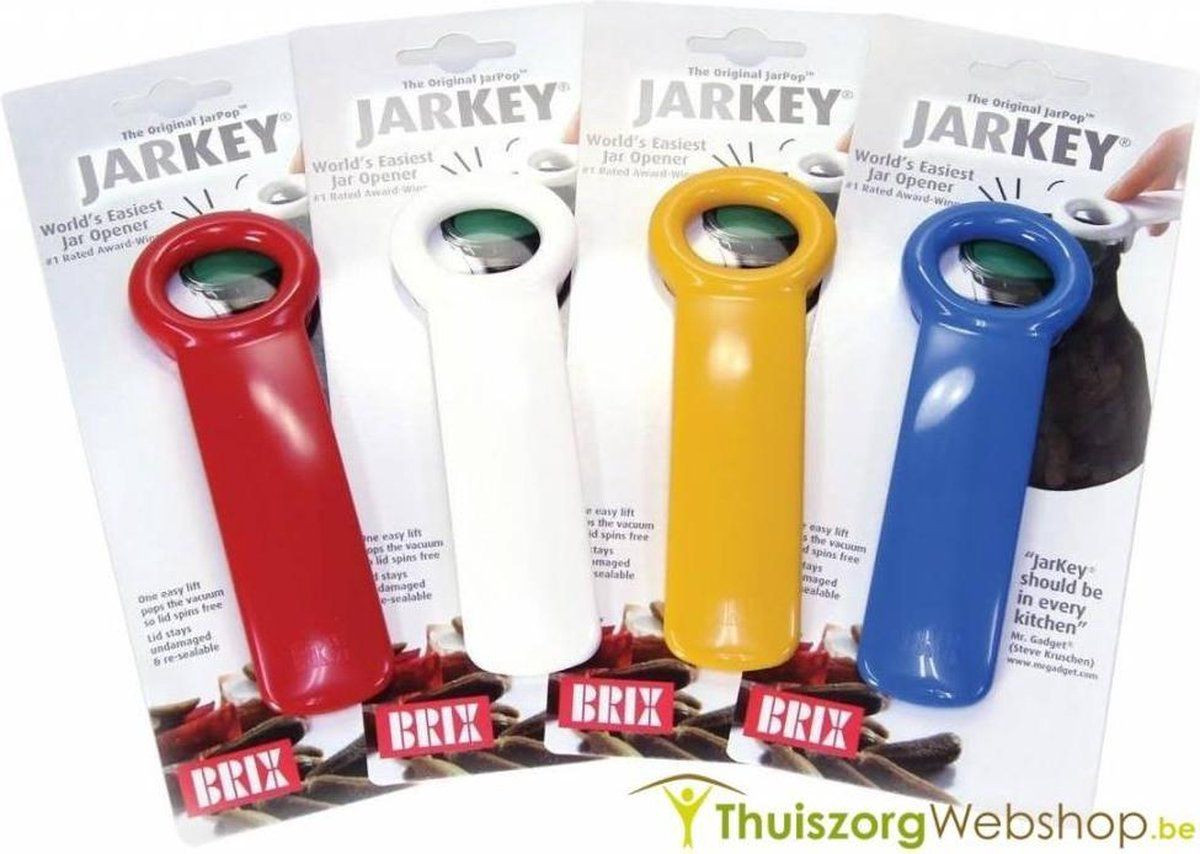 Brix JarKey Pottenopener - Wit
