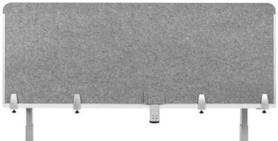 Schreibtisch-Akustik-Trennwand BE Safety Screen Rückwand, ohne Acrylfenster, Dicke 10 mm, B 1200 x H 600 mm, hellgrau