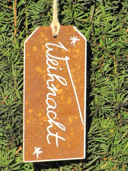 Wohnlust Edelrost Kerst Hanger
