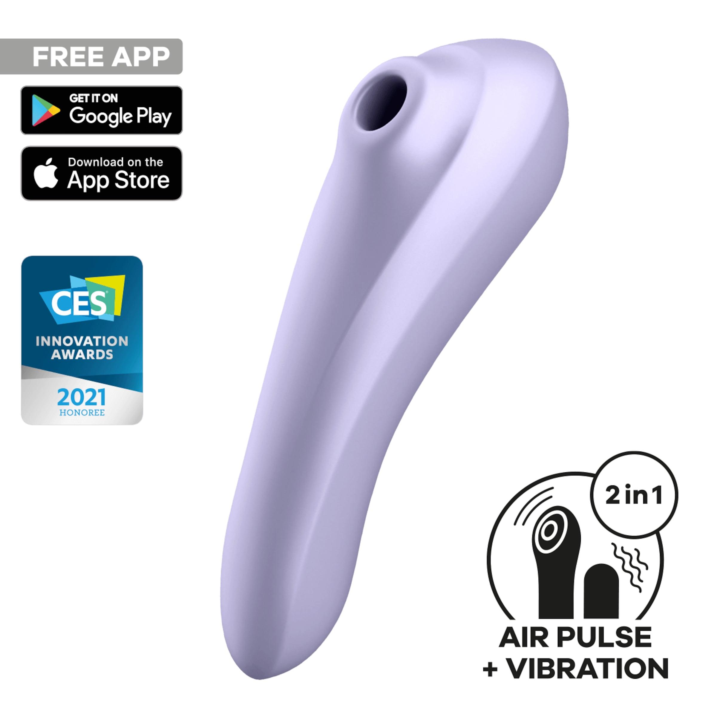 Satisfyer Dual Pleasure Connect App, Vibrator + Druckwellen