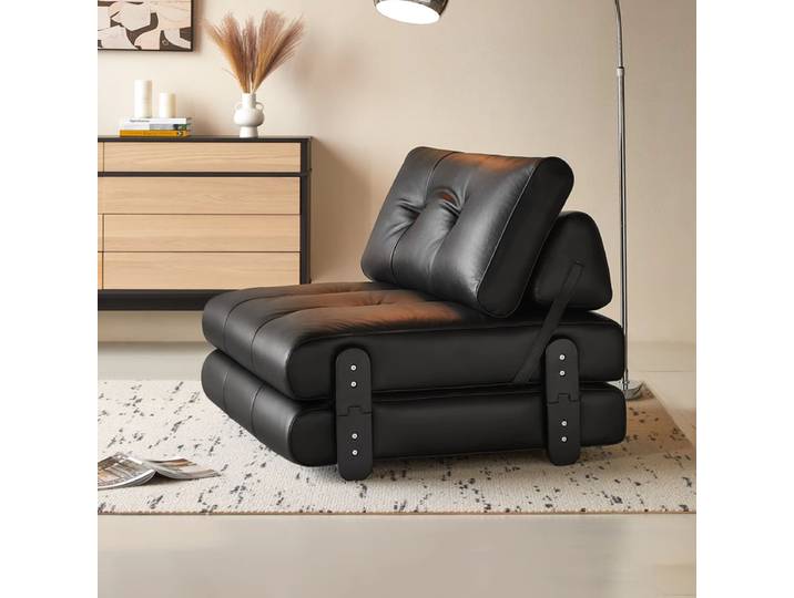 Jenga fauteuil minimalisme Style Bauhaus salon rétro meubles esthétiques personne seule canapé en cuir chaise personnalisable