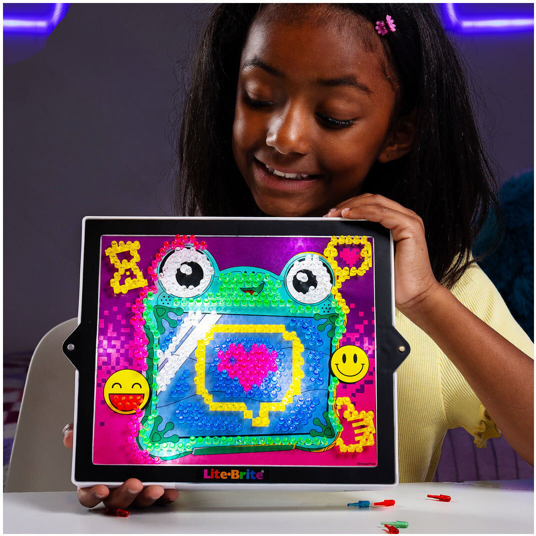 Basic Fun Lite-Brite ColorPOP! Toy Story 5 Light-Up Art Set for Kids - 650 Mini-Pegs, 6 Templates, 4 Light Effects, Ages 5 and Up