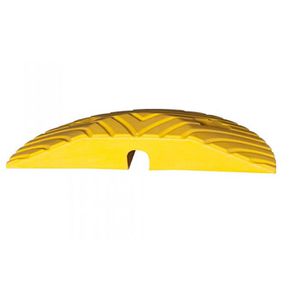 Moravia Fahrbahnschwelle TOPSTOP 20, 280.12.308, aus Gummi, Abschlusselement, gelb, 17,5 x 5 x 34cm