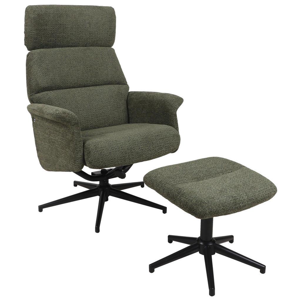 Carryhome Relaxsesselset , Grün , Metall, Textil , 74x106-96x72-101 cm , Liegefunktion, Stoffauswahl , Wohnzimmer, Sessel, Relaxsessel