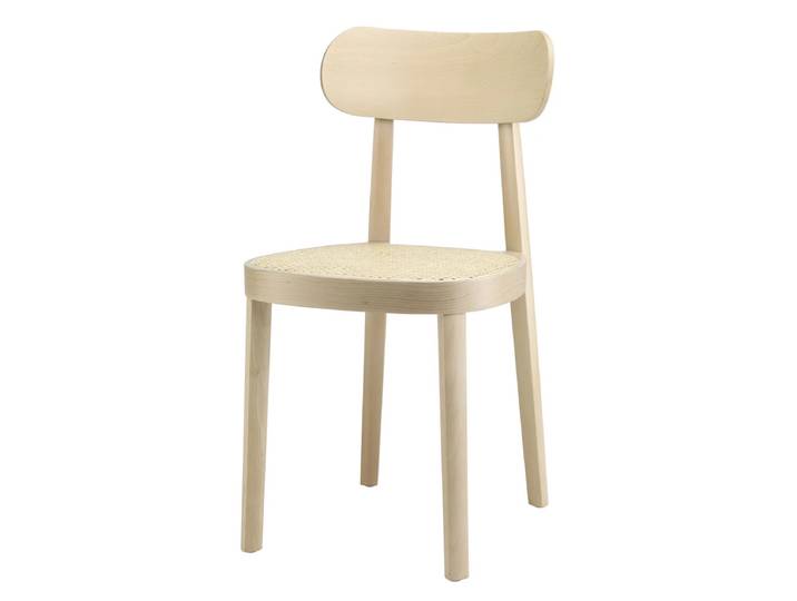 Thonet - 118 Stuhl, Rohrgeflecht mit Kunststoffstützgewebe / Buche hell (TP 107)