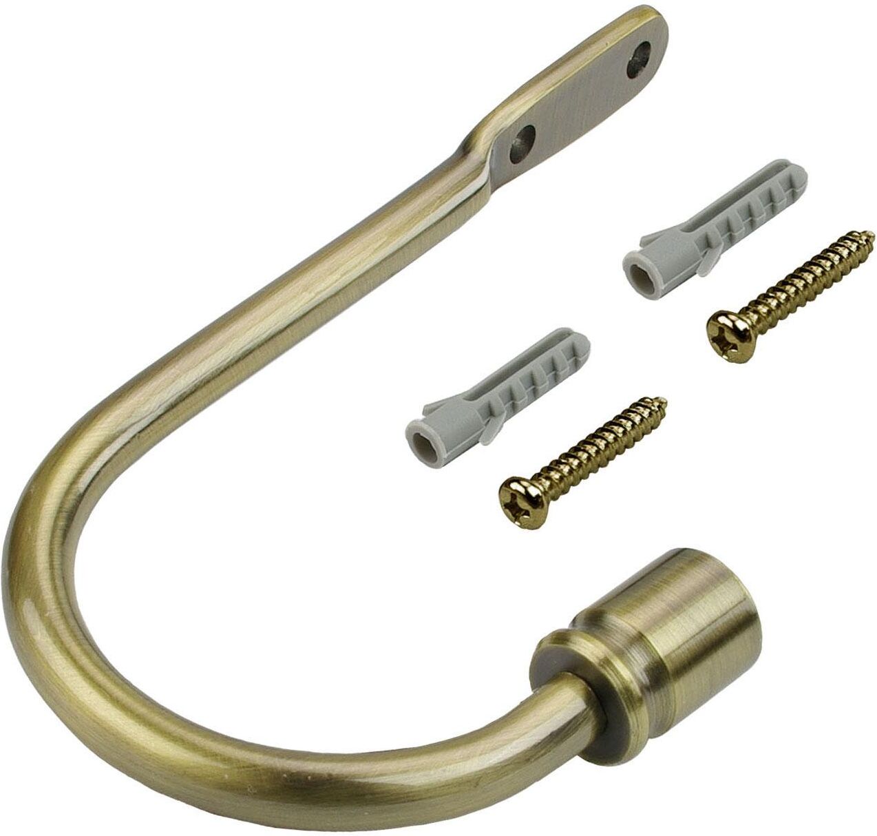 Raffhalter LIEDECO Gr. 1, gold (messingfarben, antik), Blacklist, Metall, Raffhalter, Raffhalter, für Gardinenstangen Ø 16 mm messingfarben, antik Blacklist