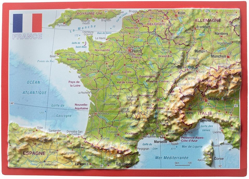 Carte postale en relief - France   Georelief