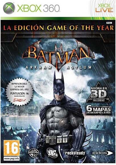 Xbox 360 Batman: Arkham Asylum Game of the Year Editie PAL-versie