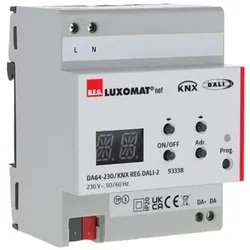 BEG 93338 Gateway DALI - IP20 KNX 1Kanal DA64-230/KNX REG DALI-2