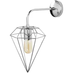 Chrom Wandleuchte 20x37x43cm WellHome Baikal