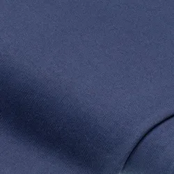 Sweatstoff "Basic" mit gerauter Innenseite, marine