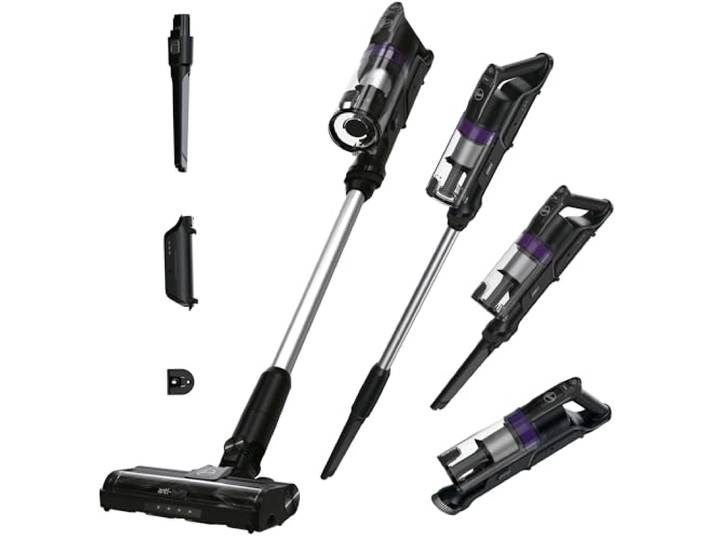 Hoover HF1 Plus Aspirateur Balai sans Fil 45 Min d'Autonomie 2 Modes (Standard & Turbo)\, Brosse Anti-Twist\, Buse LED\, QuickPark\, Tous Sols