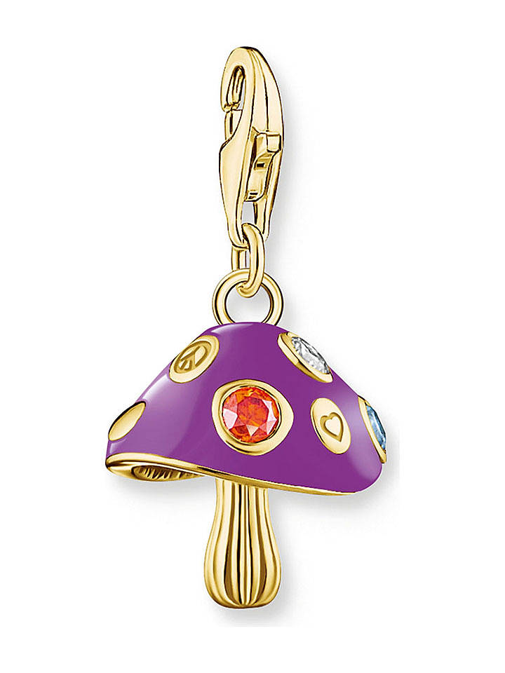 Thomas Sabo Vergold. Anhänger mit Kristallen - onesize