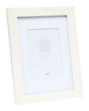 Deknudt S66KF1 P1 30x30 Holz weiß mit Passepartout Bürokleinmaterial (S66KF1P1_30,0X30,0)