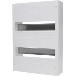 Kopp 344612008 Aufputz-Verteilerkasten, ohne Tür, 2-reihig für 24+4 Pole, Farbe: weiß