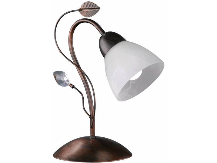 TRIO LEUCHTEN Tischleuchte Traditio , braun (rostbraun), 1, H: 32cm, Leuchten, Tischleuchte