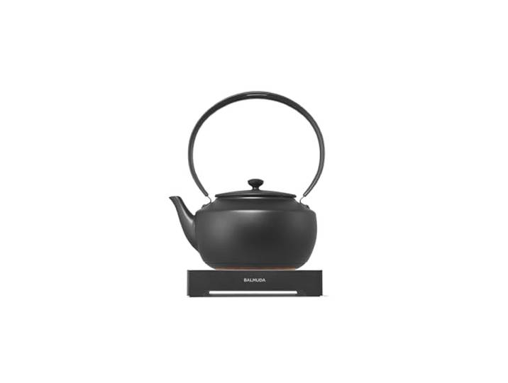 BALMUDA MoonKettle Elektrischer Wasserkocher mit Temperaturregelung (50.0 °C - 100.0 °C) Halten und Warmhalten 900 ml Beruhigendes Umgebungslicht und Sound Präziser Ausgießer Schwarz