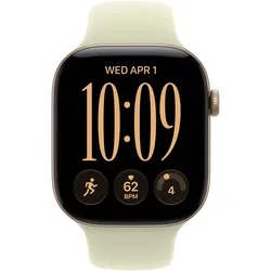 Apple Sport Band (46 mm, Gummi), Uhrenarmband, Gelb, Grün