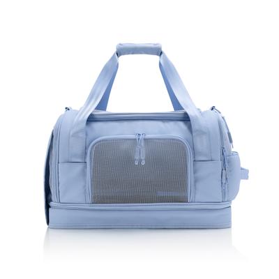 Tiertransporttasche HEYS "Heys Pawsenger", Gr. B/H/T: 45cm x 28cm x 25cm, blau (light blau), Kunststoff, Polyester, Tiertransportbehälter, Tierkoffer, Tiertragetasche, handgepäcktauglich gemäß IATA-Empfehlung