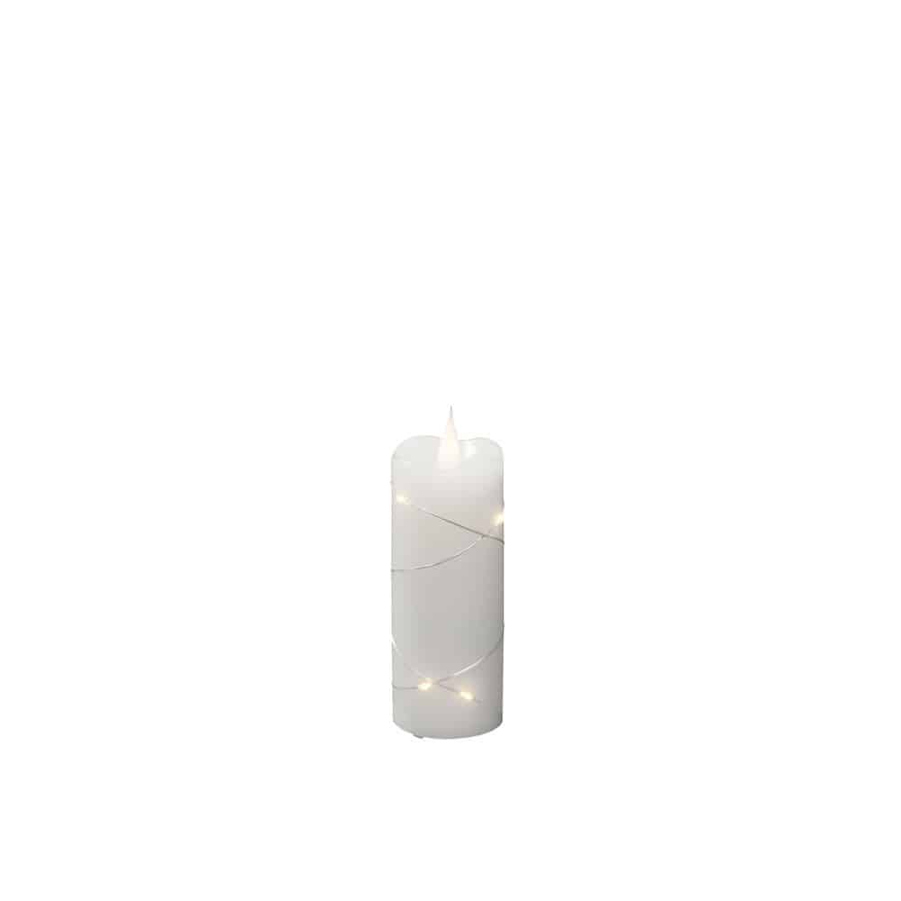 Konstsmide 1824-190 LED-Kerze LED 2300 K Warmweiß Batterie (Weiß)