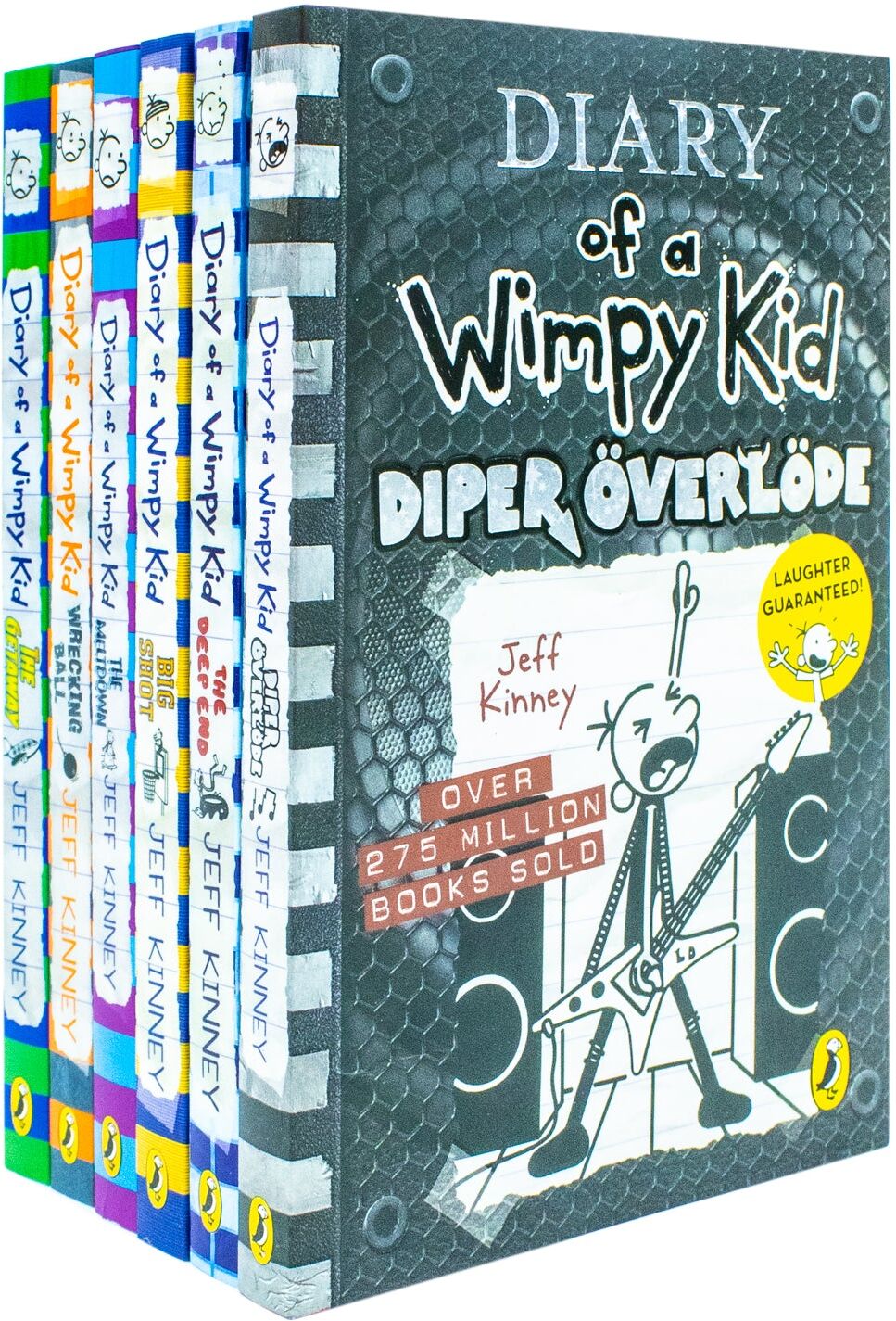 Puffin Diary of a Wimpy Kid Books 12–17 Collection 6 Books Set by Jeff Kinney – Funny Diary Collection for Kids