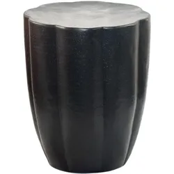 FineBuy, Couchtisch + Beistelltisch, Beistelltisch Aluminium Dekotisch Metall Alu Anstelltisch Sofatisch rund klein (41 x 50 cm)