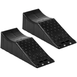 VEVOR 2 Stück Autozufahrtsrampe, flache Rampe, 9 Tonnen Tragfähigkeit, 14 cm Hubhöhe, Autorampe, robuste Reifenrampe für Ölwechsel, Aufzugswartung