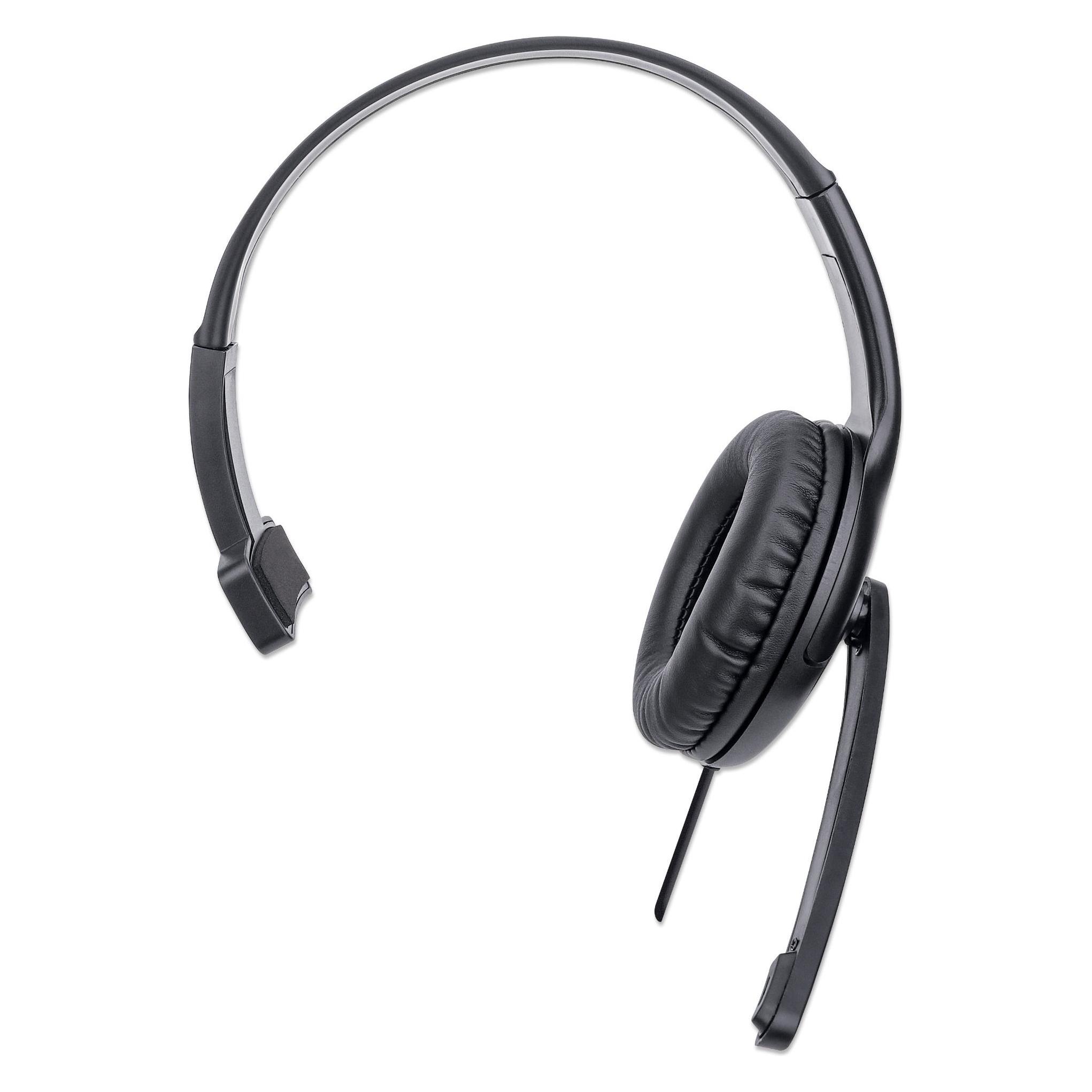 Manhattan Mono USB-Headset (Kabelgebunden, USB-A, Skype, Zoom) (179874)