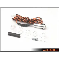 Unilight 10mm pin blitzlicht, 4w weiss