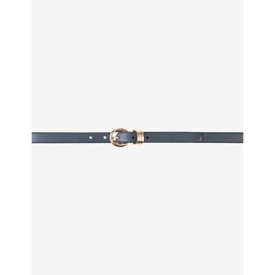 Ledergürtel BRAX "Style DAMENGÜRTEL", Damen, Gr. 80, blau, Leder, Gürtel Ledergürtel