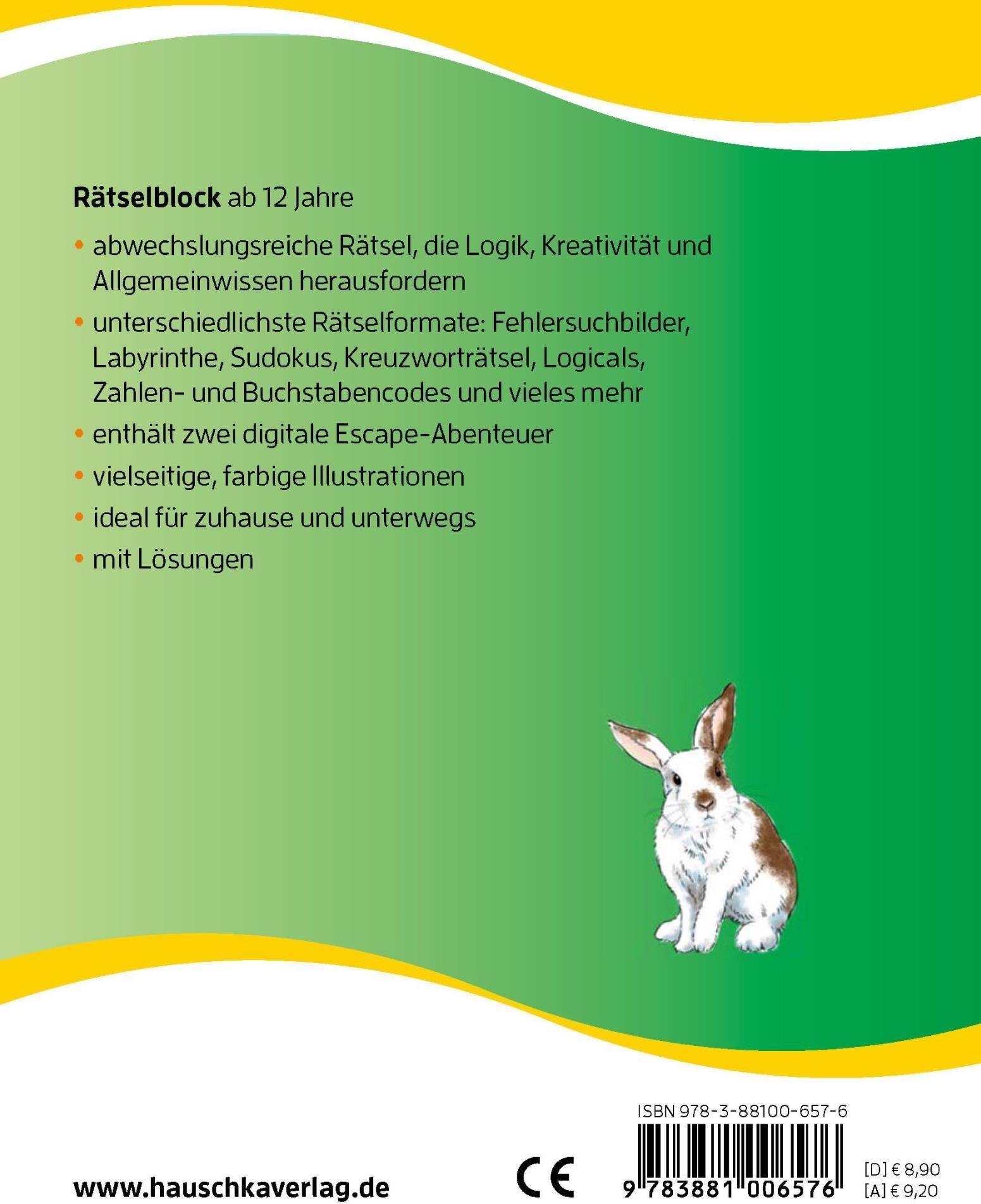 Hauschka Rätselblock ab 12 Jahre, Band 2