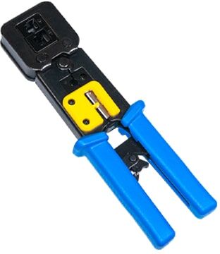 ICECCTV Pinza professionale per cavo rete passante RJ45 per connettori Pass-Through