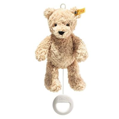 Steiff 242458 - Jimmy Teddybär Spieluhr (Melodie: Guter Mond), beige, Plüsch, 26 cm