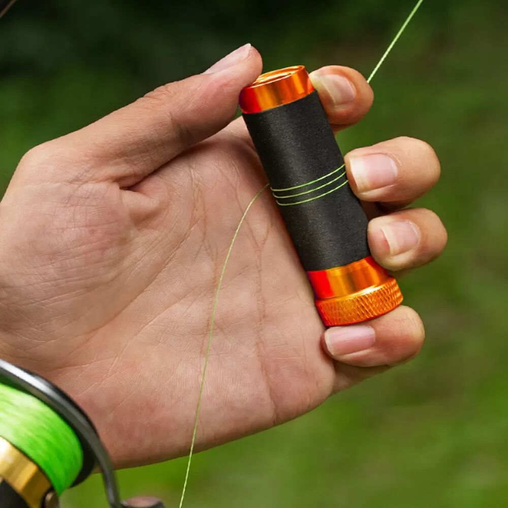 INF Pince à Ligne de Pêche en Alliage d'Aluminium avec Poignée en Caoutchouc - Outil de Nouage et de Traction Orange