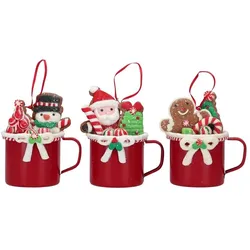 Deko Weihnachtstasse 3er Set