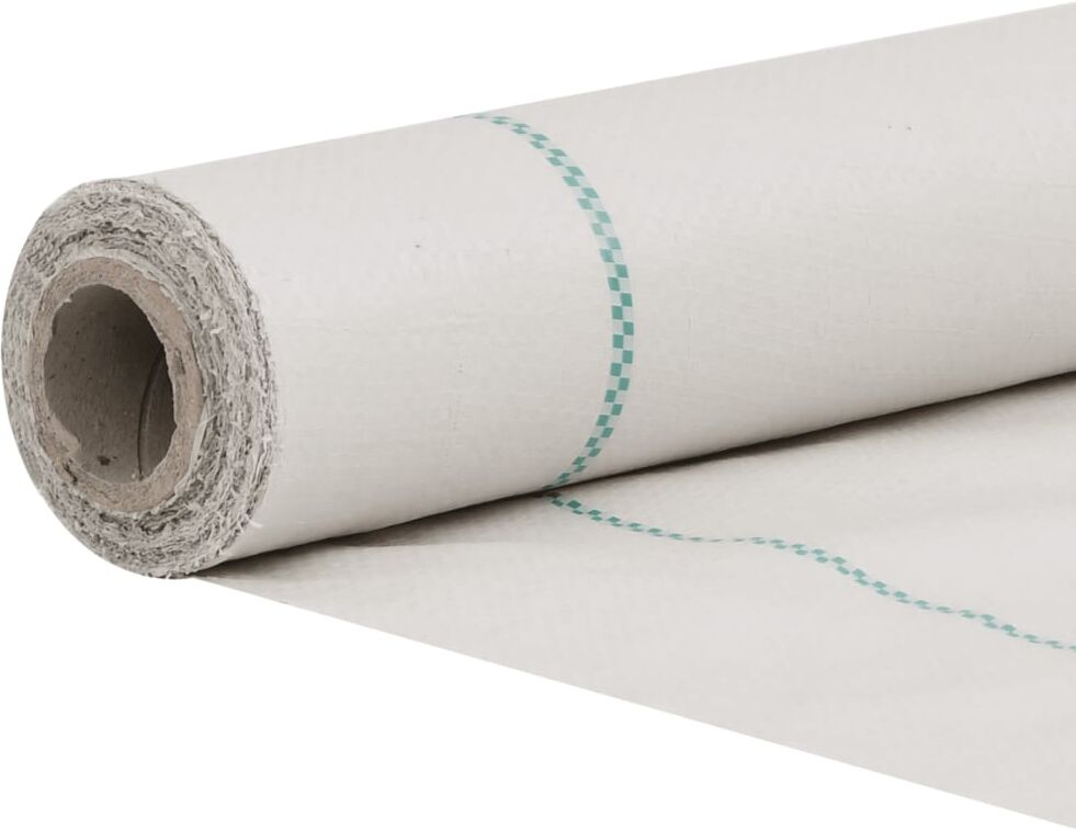 vidaXL Membrana de malezas PP blanca 2x50 m Blanco