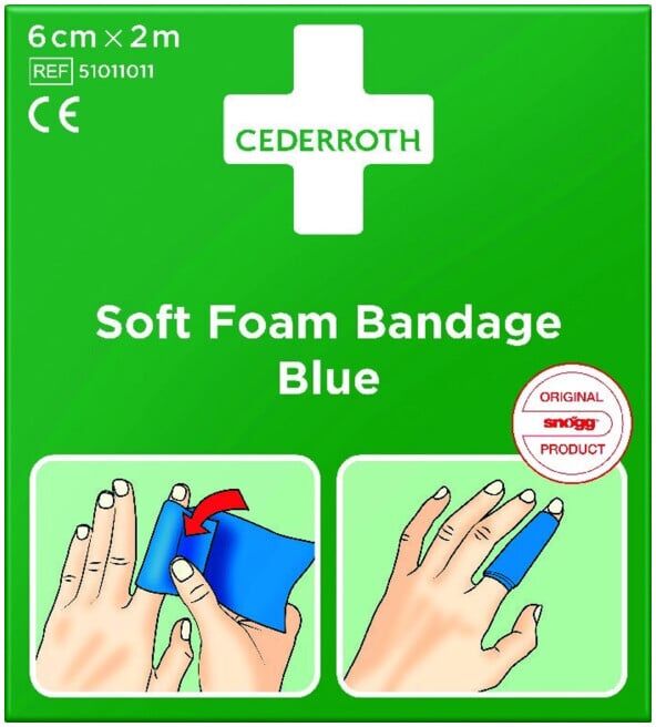 CEDERROTH Bandage mousse, noir, 6 cm x 4,5 m (51011021)