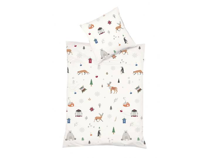 Bettwäsche FLEURESSE Milano , weiss (wollweiß), B/L: 135cm x 200cm, 1 Stk., 1 Stk., Mako-Satin, B/L: 80cm x 80cm, 2 Stk., Mako-Satin, Obermaterial: 100% Baumwolle, Bettwäsche, Bettwäsche, Mako Satin, Baumwolle, in Gr. 135x200, 155x220, 200x200cm