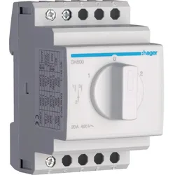 Hager Umschalter mit Nullstellung 20A 400V