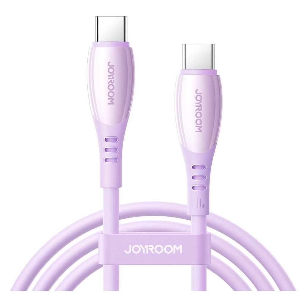 Joyroom S-A59 Vibrant Series 60W Fast Charging Data Cable (Type-C to Type-C) 1.2m - Purple (1.20 m, 60 W) (S-A59)