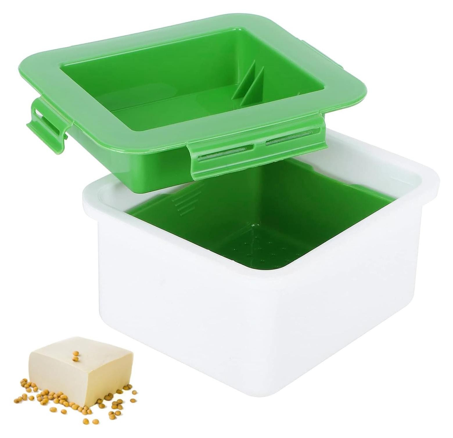 Merkloos Tofu Maker Pers - 3-laags Plastic Tofu Drainer