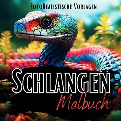 Black Midnight- Animals / Schlangen Malbuch „Fotorealistisch“., Taschenbuch von Lucy´s Schwarze Malbücher, Epubli, 978-3-7584-3412-9