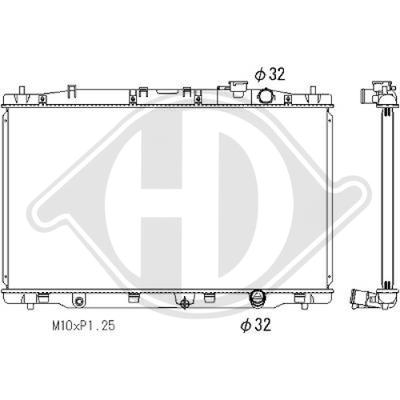 DIEDERICHS Kühler, Motorkühlung dcm3891 für HONDA