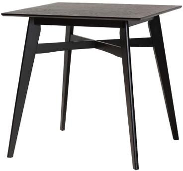 Leena Mid-Century Modern Black Finished Wood Counter Height Pub Table by Baxton Studio in Black