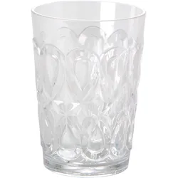RICE Acryl Trinkglas Swirl, klar - Large - 496 ml