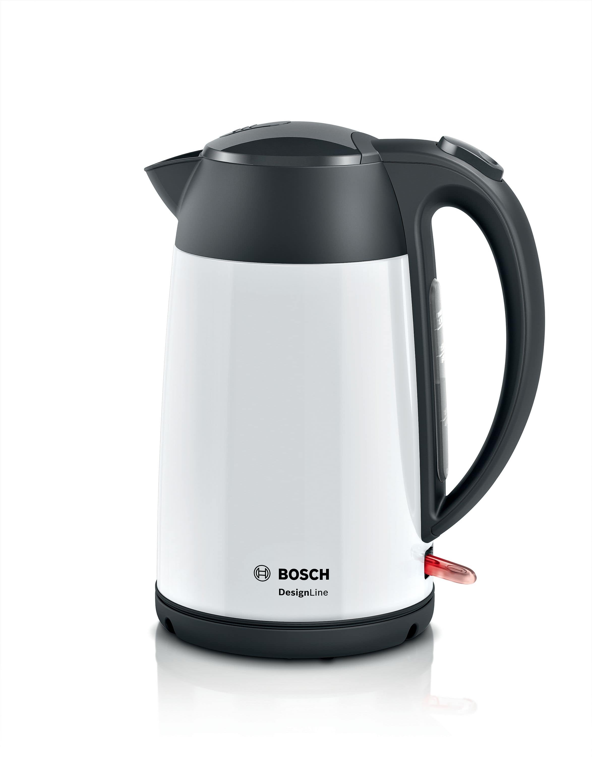 Bosch TWK3P421 DesignLine 1,7 l Wasserkocher 2400 W (Schwarz/Weiß)