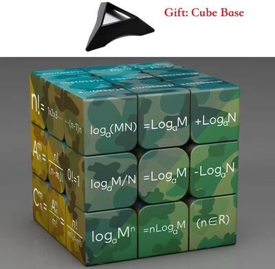 Inspired Finds 3x3x3 Educational Magic Puzzle Cube STEM Math & Chemistry Learning Toy For Kids With Display Base math2