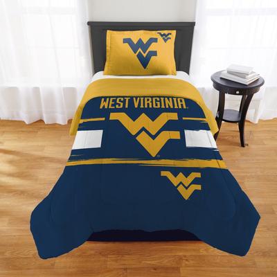 Sweet Home Collection NCAA Officially Licensed West Virginia Mountaineers Comforter & Sham Set